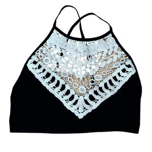 NWT Jane & Jean Boutique Crochet Lace Bralette Crop Top - M/L